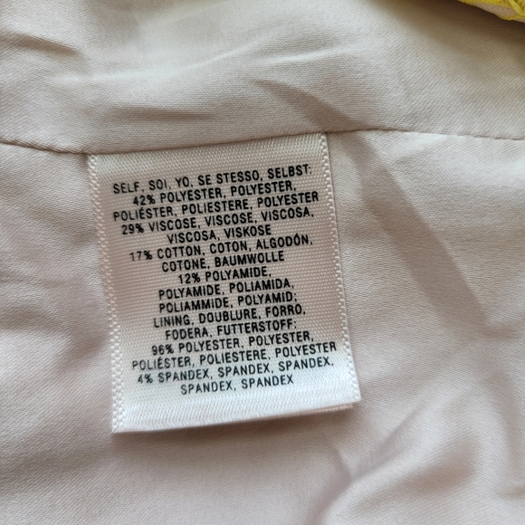 Anthropologie Yellow Lace Jacket Size 4 - Picture 10 of 10